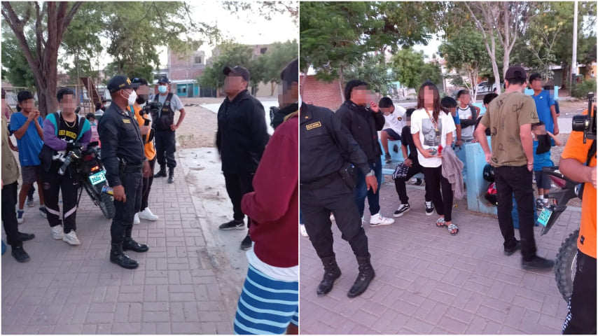 Piura: intervienen a adolescentes cuando pintaban grafitis en muro de iglesia