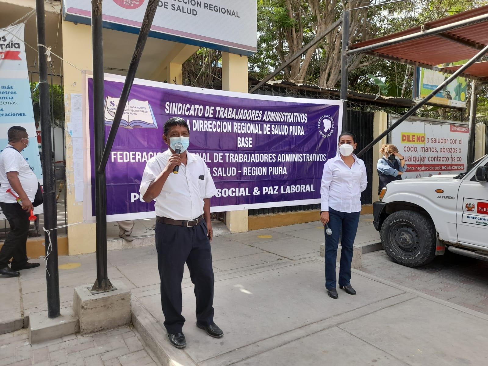 Trabajadores de salud exigen la destitución del director de Diresa por presunta mafia