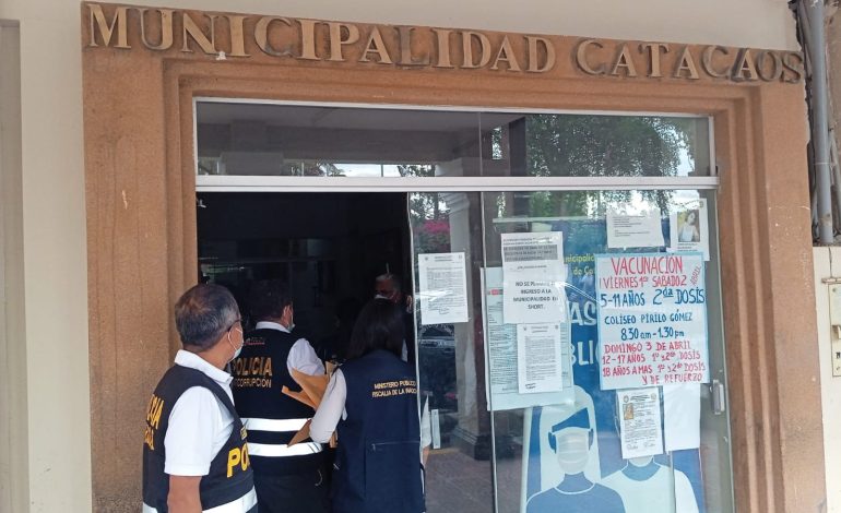 Fiscalía anticorrupción de Piura allana oficinas de la Municipalidad de Catacaos