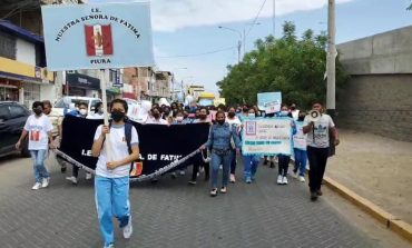 Piura: alumnas de I.E. Nuestra Señora de Fátima exigen entrega de colegio inmediatamente