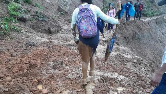Piura: cerro se derrumba y sepulta a un joven