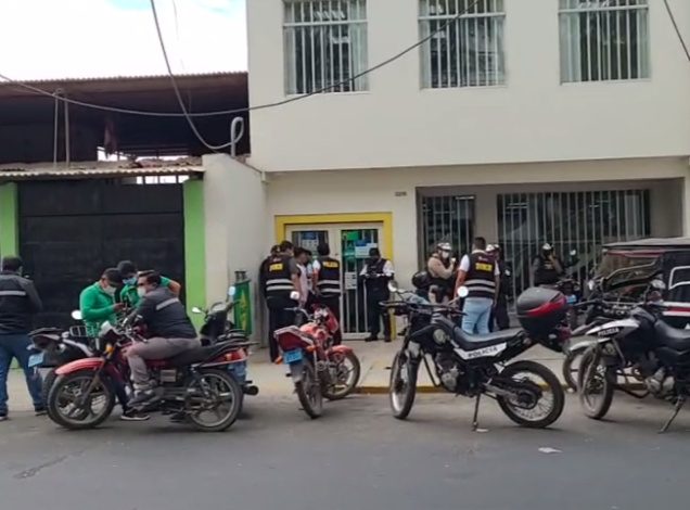 Piura: Frustran asalto en agencia bancaria de la avenida Grau