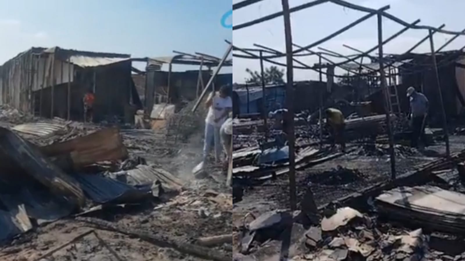 Sullana: incendio deja en la calle a 17 familias