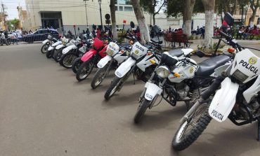 Entregan 15 motos a la PNP para combatir la inseguridad ciudadana en Piura