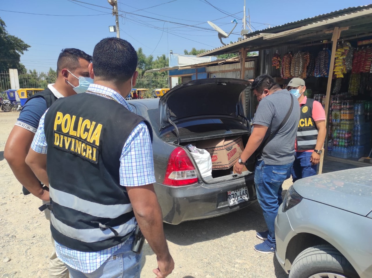 Piura : Incautan productos de contrabando en bodegas y mercados de Tambogrande