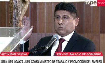 Juan Lira juró como nuevo ministro de Trabajo en reemplazo de Betssy Chávez