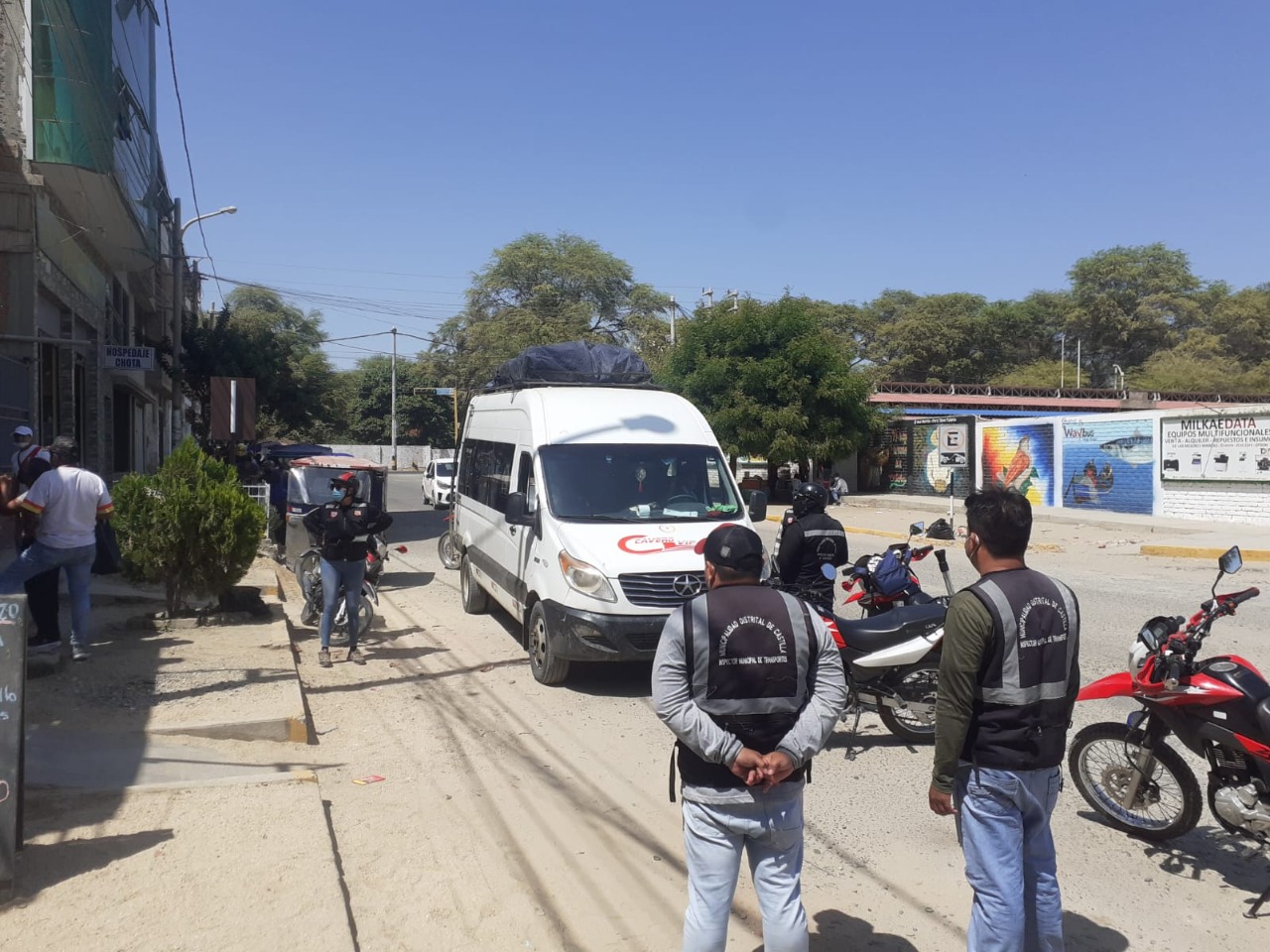 Multas para el transporte informal son de 4600 soles en Castilla