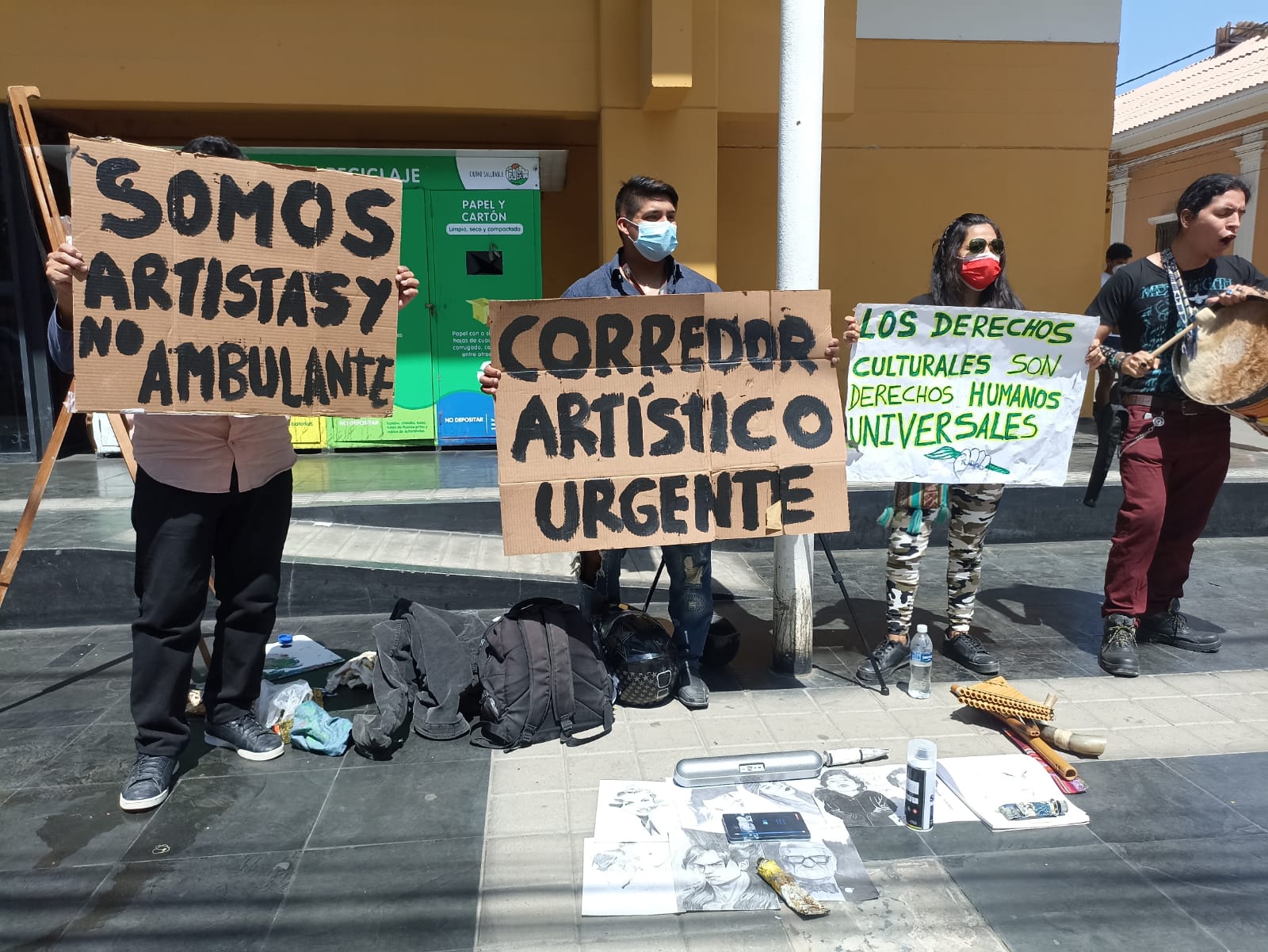 Artistas piuranos piden a alcalde un espacio en la Plaza de Armas para poder trabajar