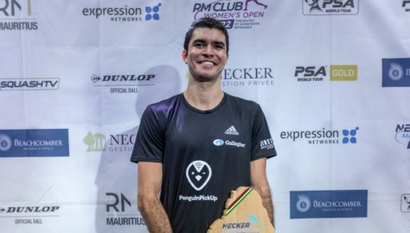 ¡Orgullo peruano! Diego Elías se proclamó campeón del Necker Mauritius Open de Squash
