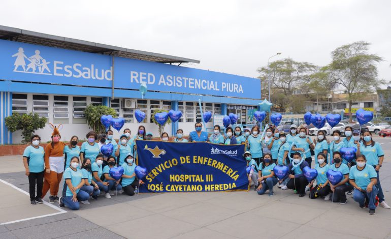 Enfermeras de EsSalud Piura fueron homenajeadas en reconocimiento y lucha durante la pandemia de COVID -19
