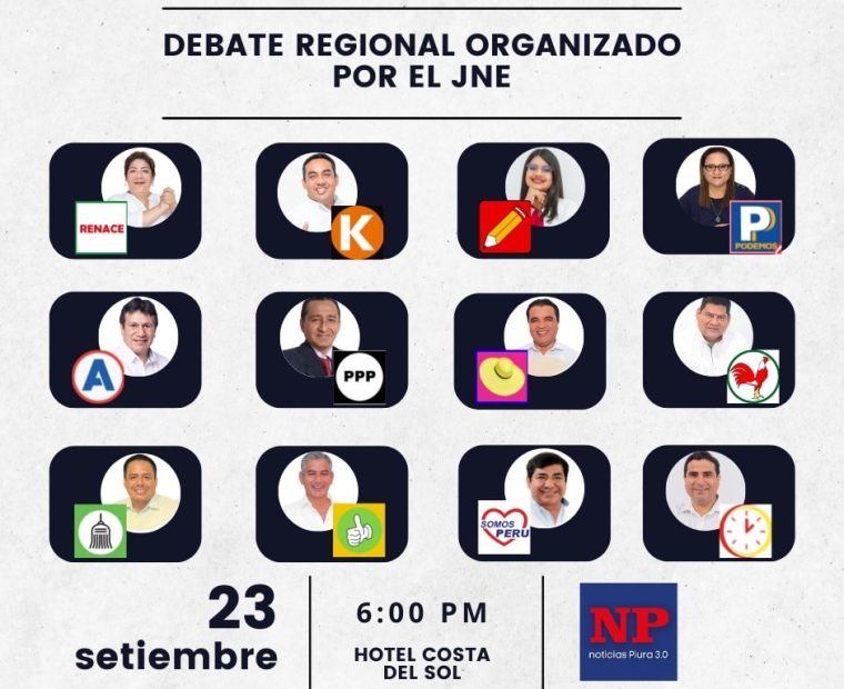 [EN VIVO] Así se desarrolla debate regional organizado por el JNE en Piura