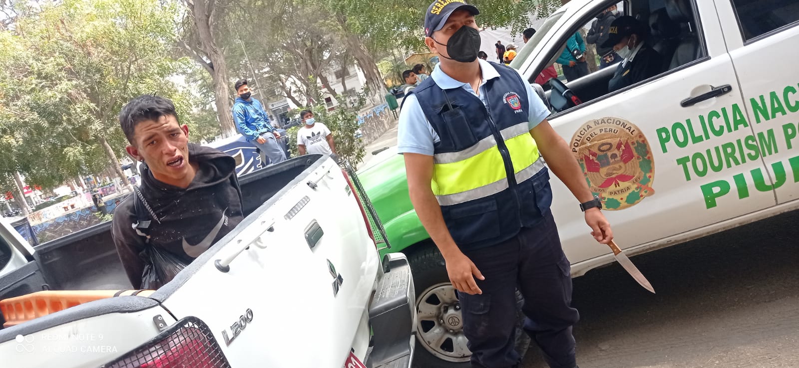 Piura: intervienen a extranjero que amenazaba a vecinos con cuchillo