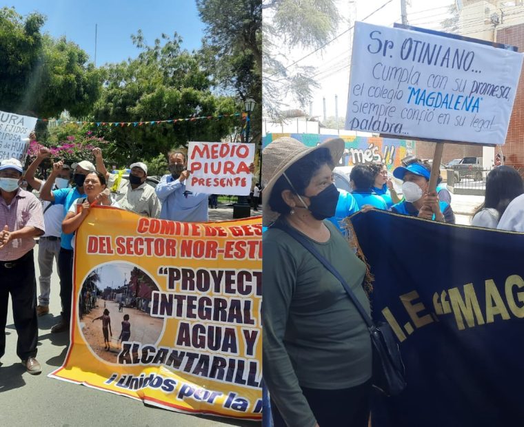 Protestas en Piura: ciudadanos exigen obras