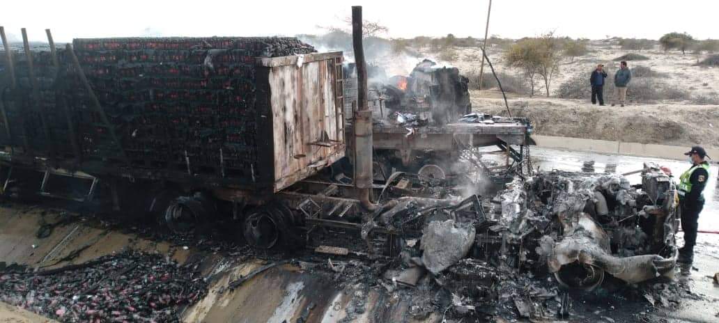 Ecuatoriano fallece en cuádruple choque registrado en la carretera Piura – Chiclayo