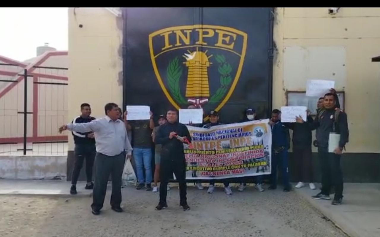 Piura: trabajadores nombrados se sumarán a huelga indefinida del INPE