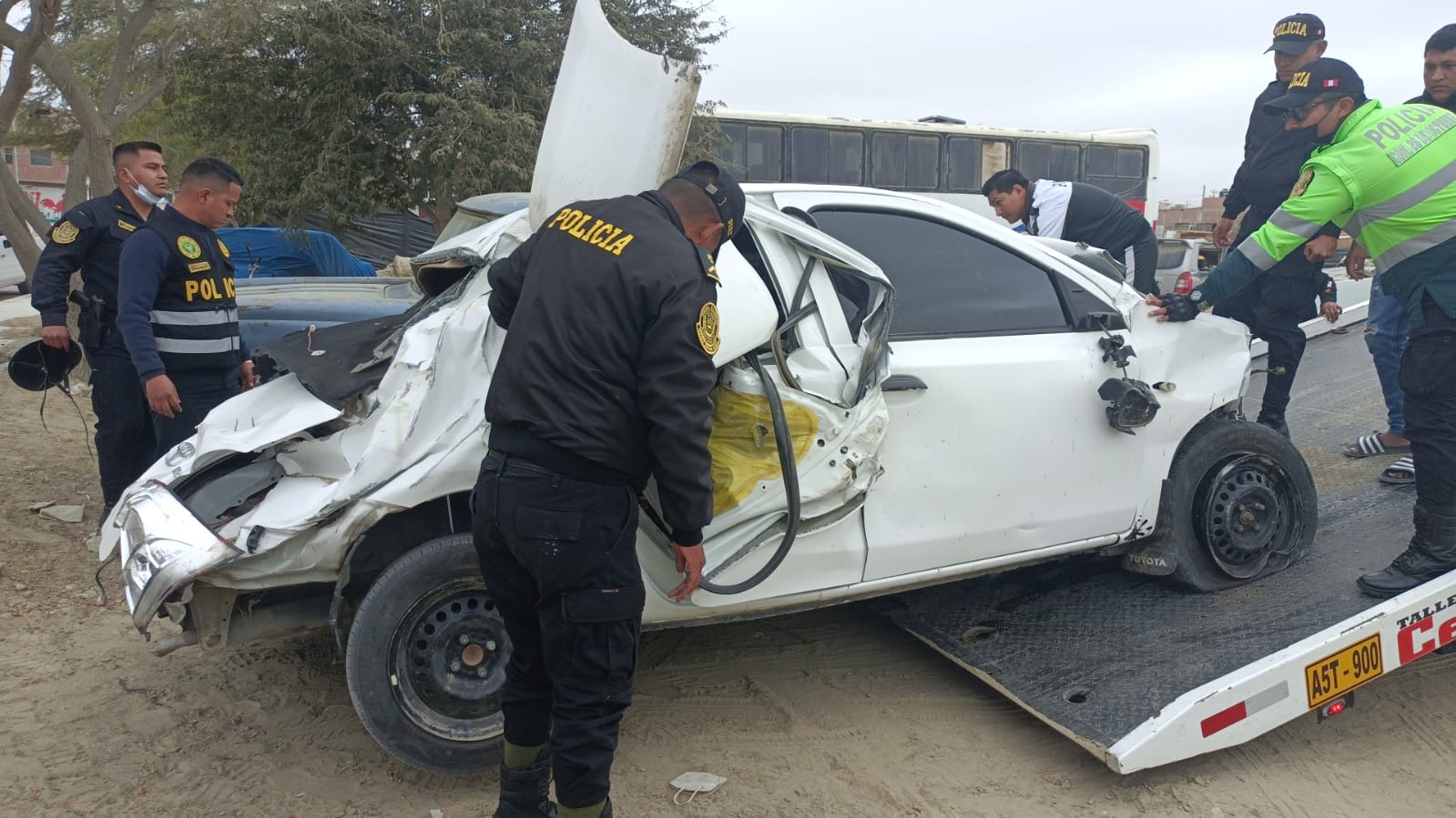 Suboficial de la PNP muere en accidente en carretera Piura-Sullana