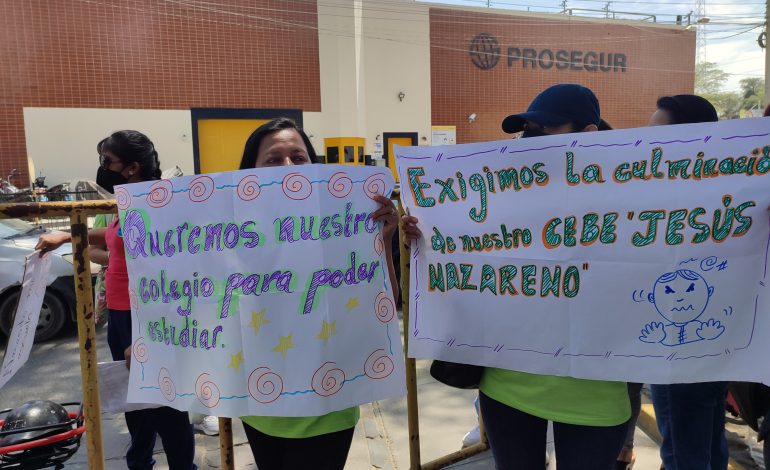 Piura: 80 escolares del CEBE Jesús Nazareno esperan la culminación de obra