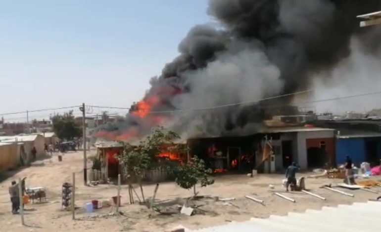 Piura: alrededor de 15 viviendas se quemaron tras incendio