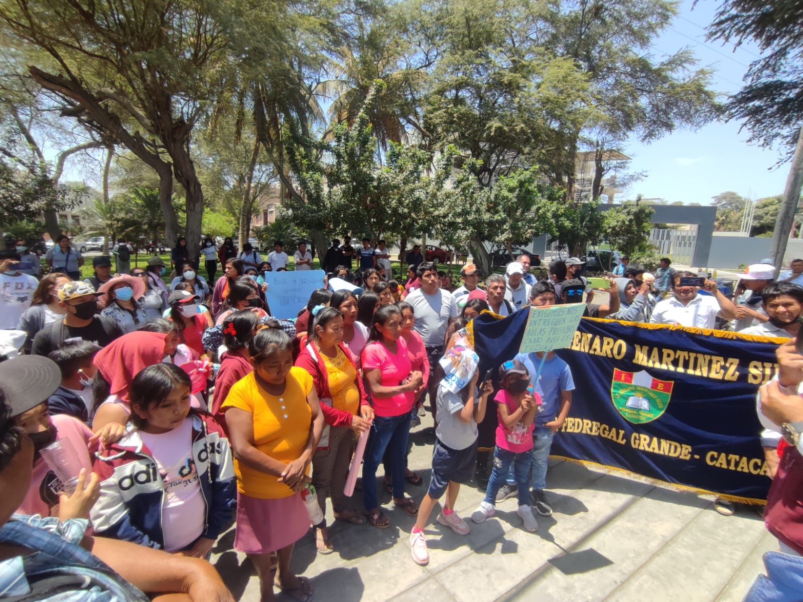 Piura: más de mil estudiantes a la espera de la entrega de colegio en Pedregal Grande
