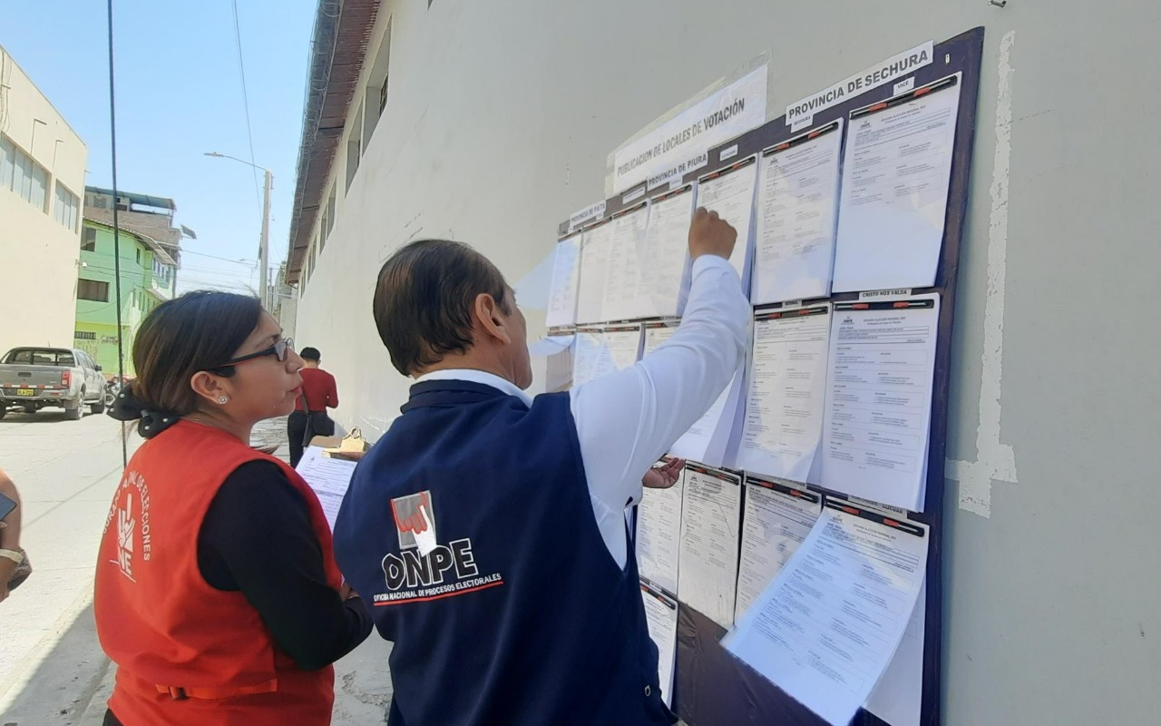 Segunda vuelta Piura: ODPE publica lista de locales de votación