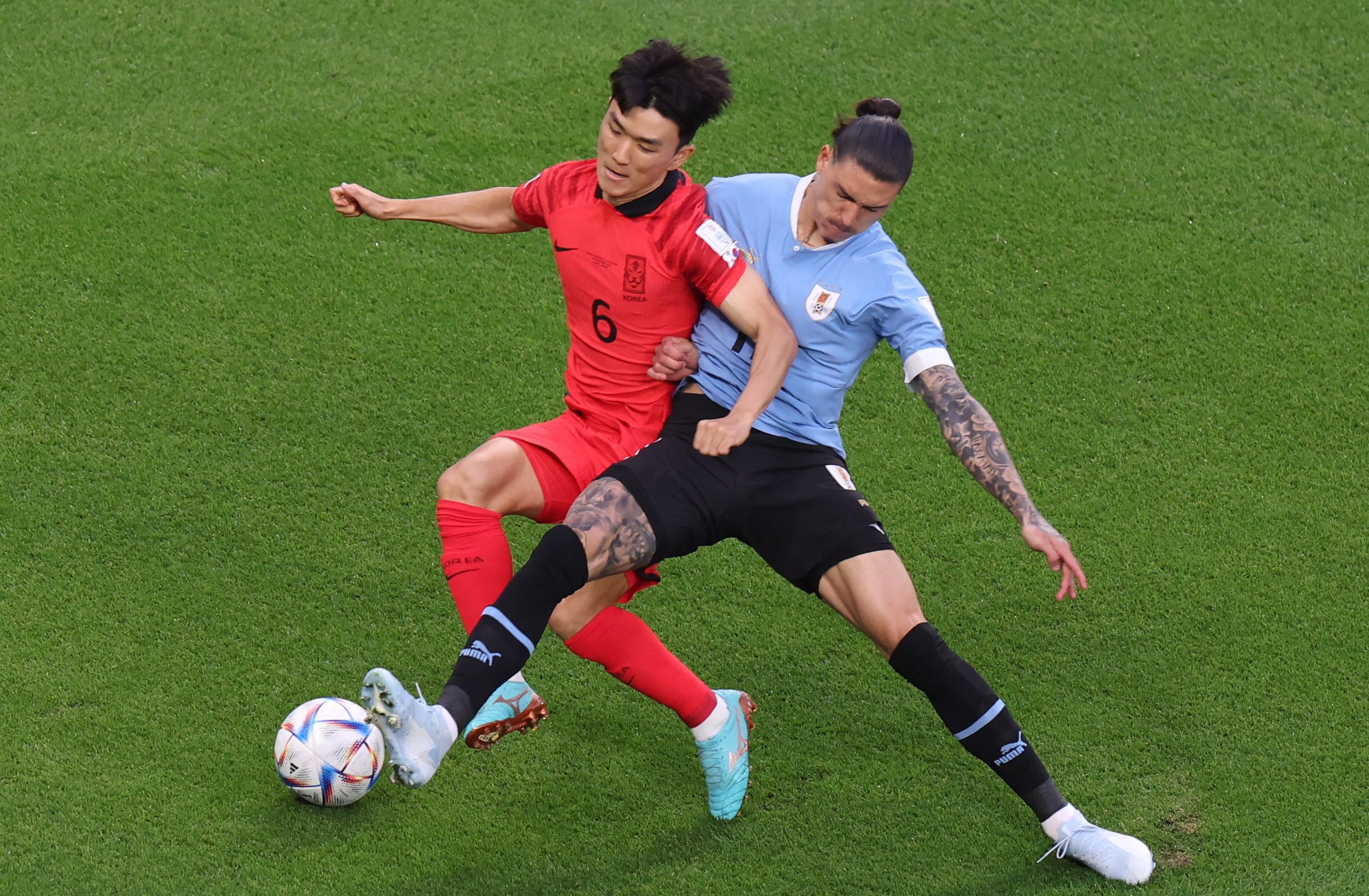 Uruguay empató sin goles ante Corea del Sur