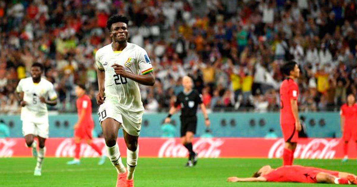 Ghana venció 3-2 a Corea del Sur en gran partido