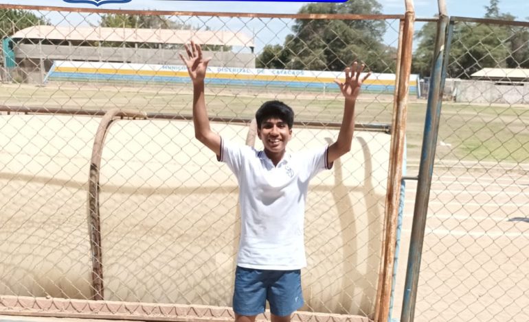 Estudiante de la I.E. San José Obrero gana competencia de los 100 metros planos