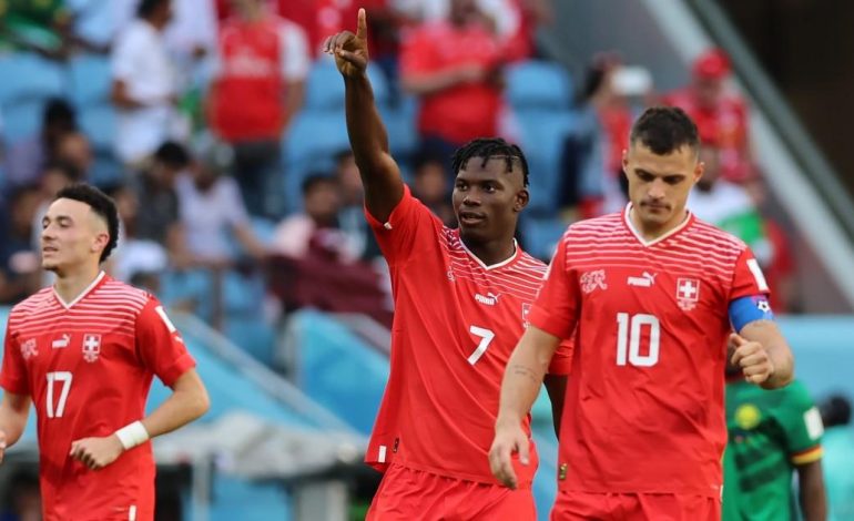 Suiza derrotó por 1-0 a Camerún por el Grupo G