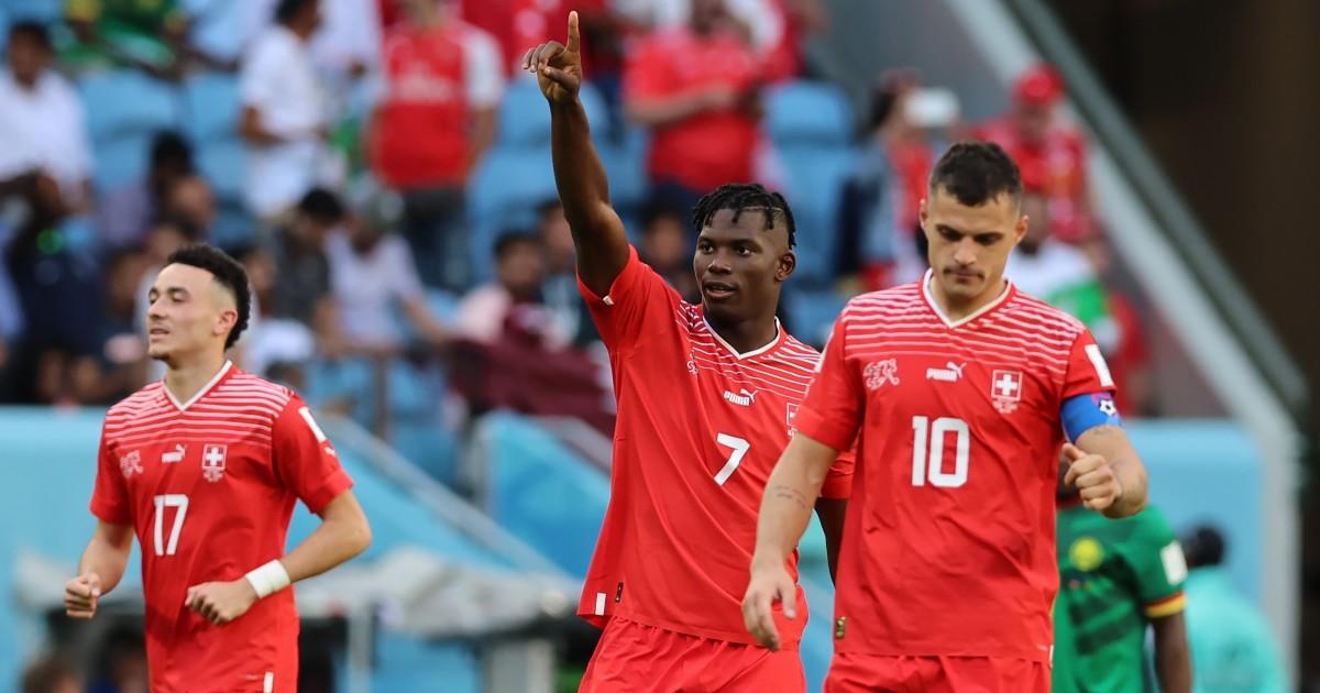 Suiza derrotó por 1-0 a Camerún por el Grupo G