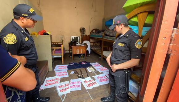 Perú: intervienen locales del Centro de Lima y encuentra armamento usado en las manifestaciones