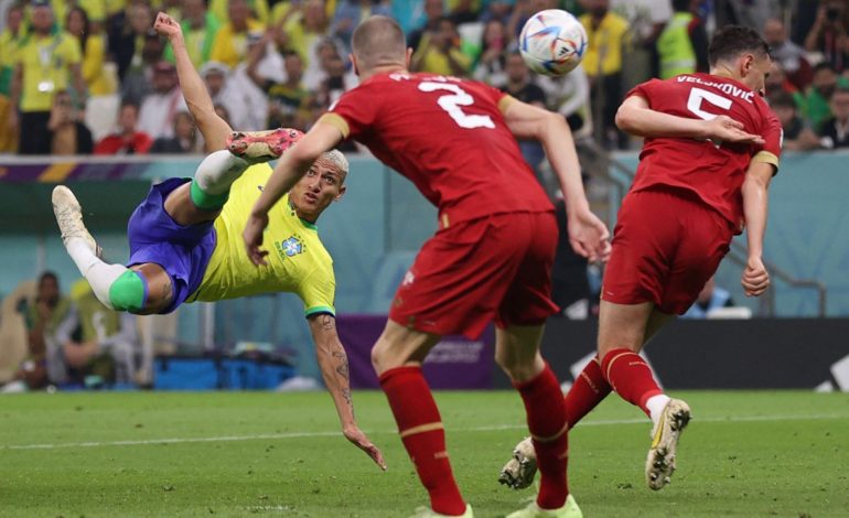 La tijera de Richarlison fue elegido mejor Gol del Mundial 2022