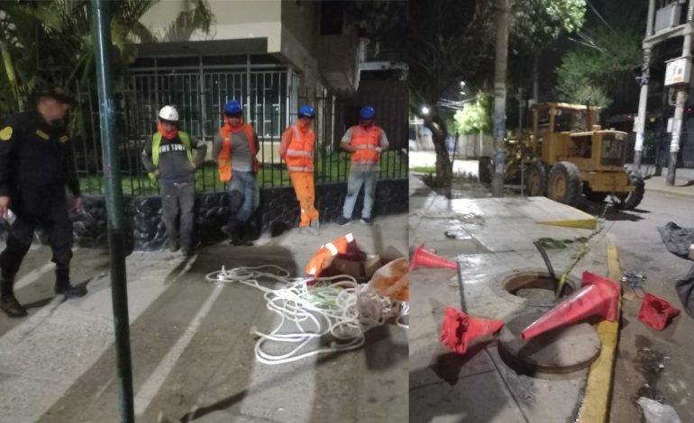 Capturan a diez personas mientras robaban más de 200 metros de cables en Piura
