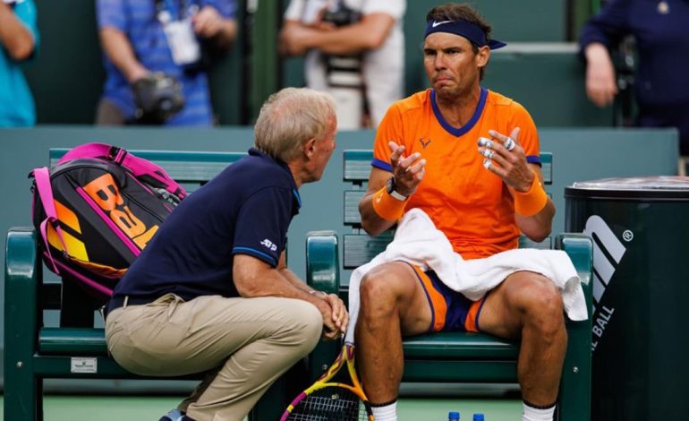 Rafael Nadal sufre: Estará de baja entre 6 y 8 semanas tras lesión en Australia