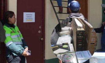 Hallan bienes saqueados de Plaza Vea en oficina de jefa de la Policía de Tránsito
