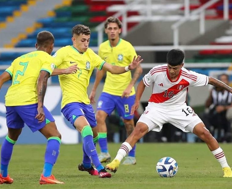 Perú perdió 3-0 ante Brasil en el inicio del Sudamericano Sub-20