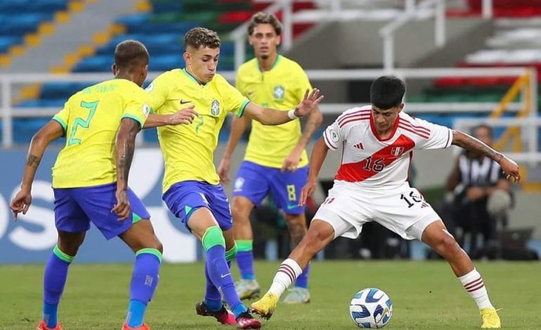 Perú perdió 3-0 ante Brasil en el inicio del Sudamericano Sub-20