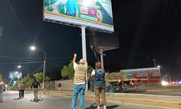 Piura: municipalidad retira paneles publicitarios que no contaban con autorización