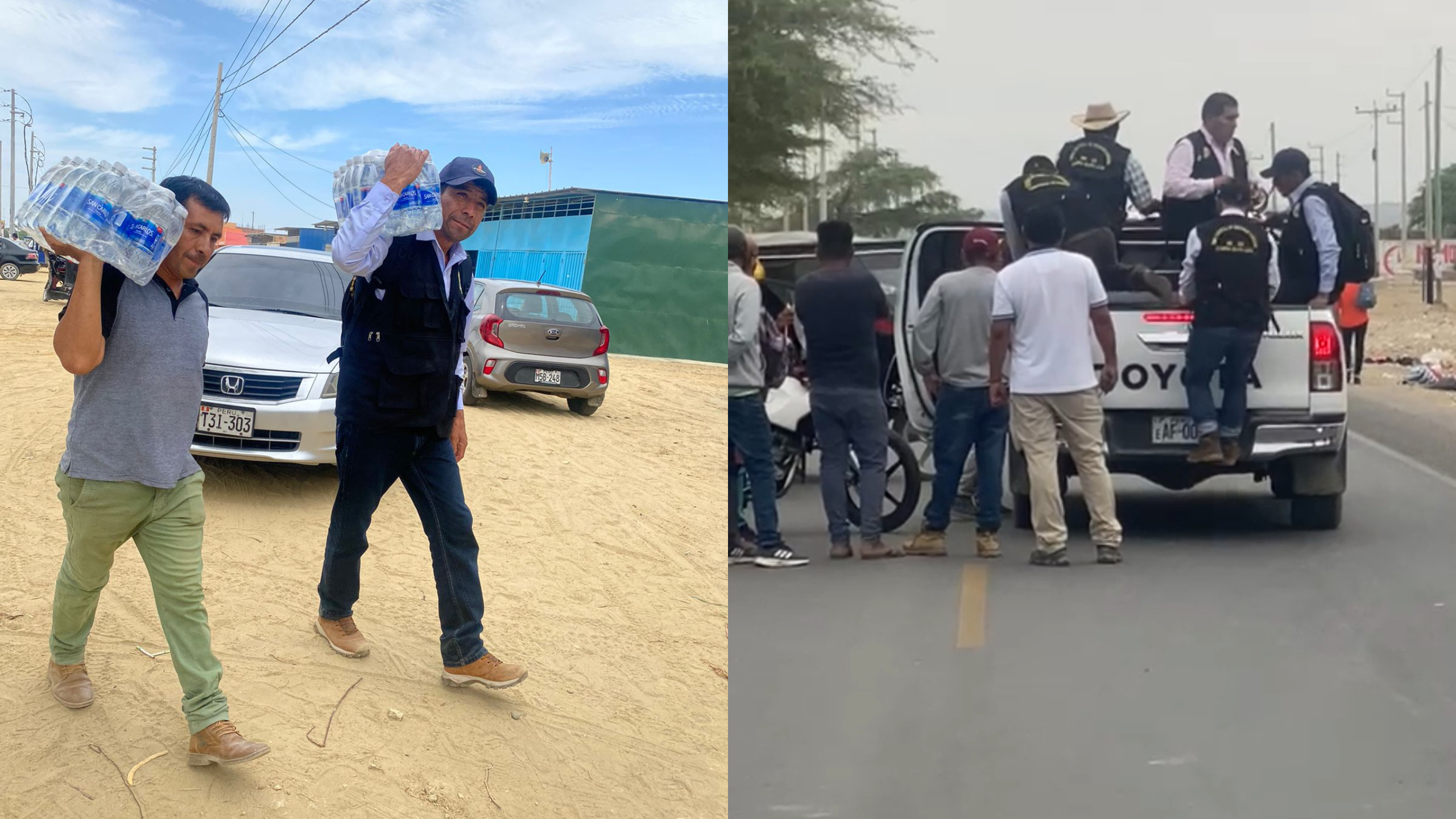Denuncian que camioneta de comuna de Veintiséis de Octubre trasladó a ronderos durante manifestaciones