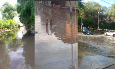 El mal de todos los años en Piura: calles convertidas en ríos y lagunas tras una lluvia de 15 mm