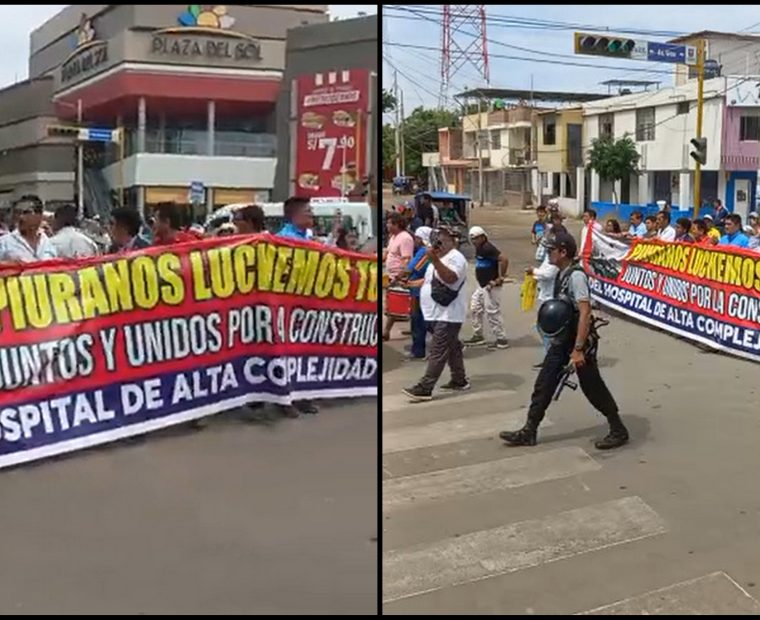 Piura: ciudadanos toman las calles para exigir Hospital de Alta Complejidad