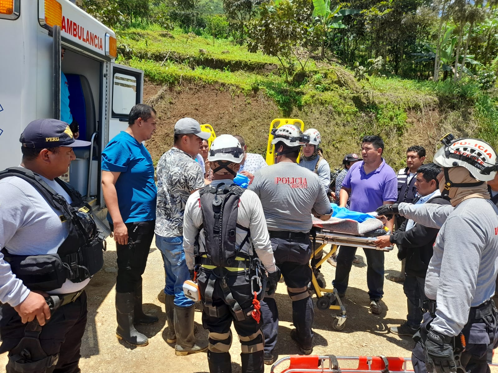 22 personas rescatadas en Canchaque fueron trasladadas la ciudad de Piura