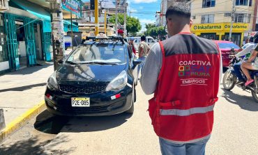 SAT Piura captura nueve vehículos por deudas y los envía a la cochera