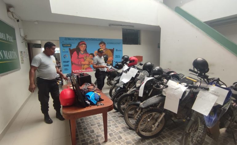 Piura: PNP interviene caleta de motos y detienen a tres sujetos