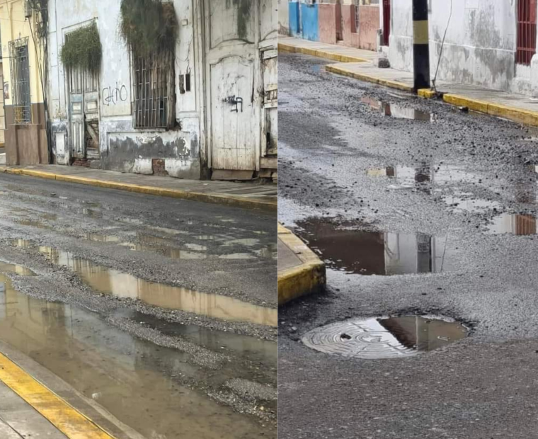 Lluvias destruyeron pistas recién reparadas en centro de Piura