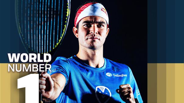 Diego Elías es anunciado como el número uno del squash mundial