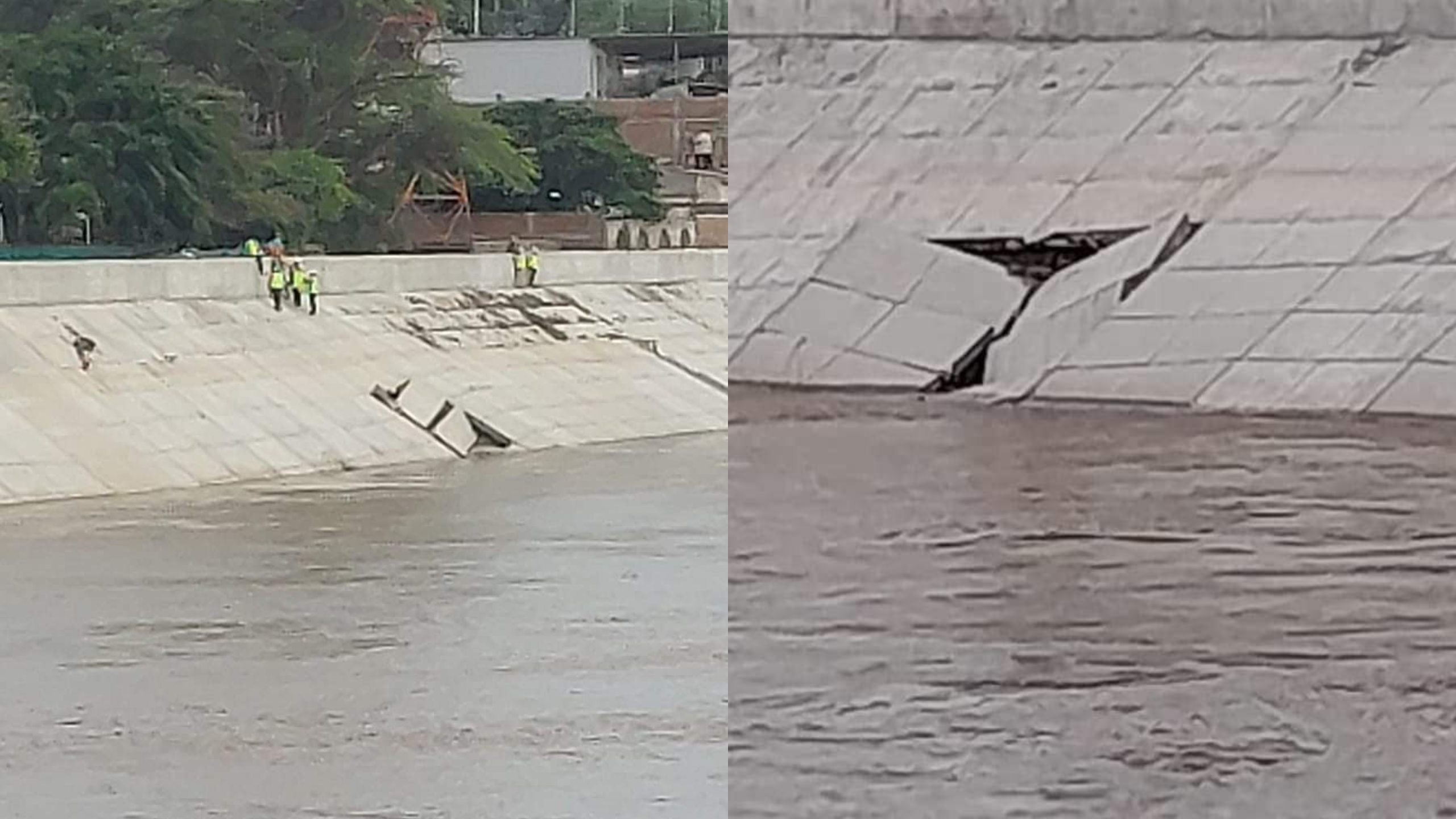 ¿Y la obra del Bicentenario? Colapsa parte de las defensas ribereñas del río Piura que ejecutó el Gobierno Regional