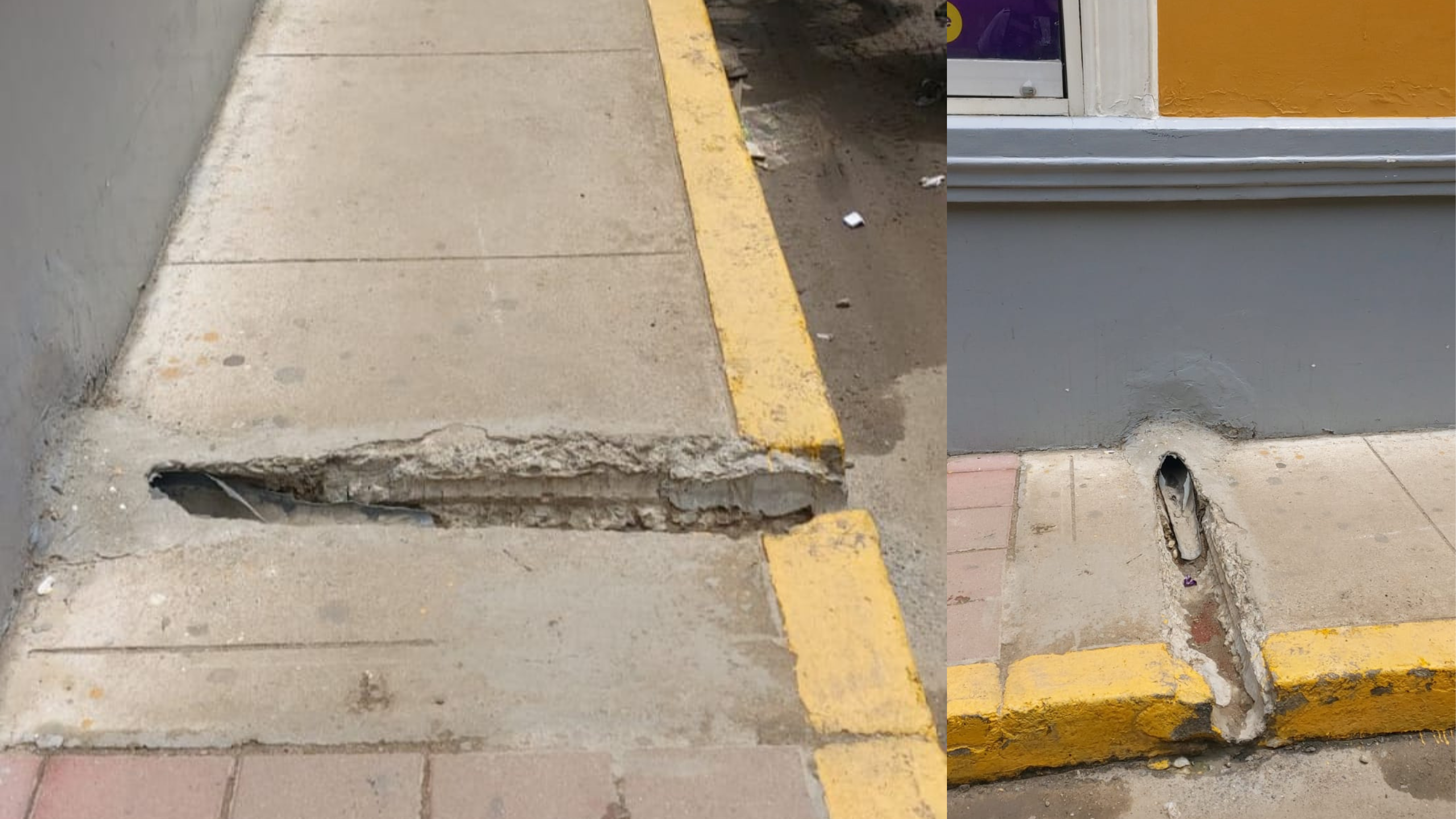 Piura: municipalidad notifica a Ripley por romper vereda para evacuar aguas sin autorización
