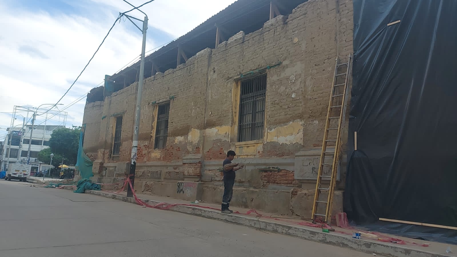 Piura: inician reforzamiento de casona San Miguel tras afectación por lluvias