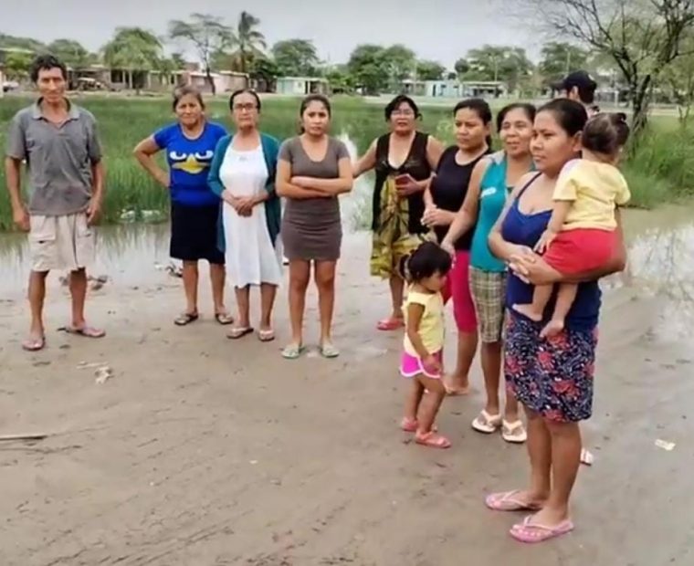 Piura: moradores del Sector 10 de Nueva Esperanza piden evacuar aguas pluviales