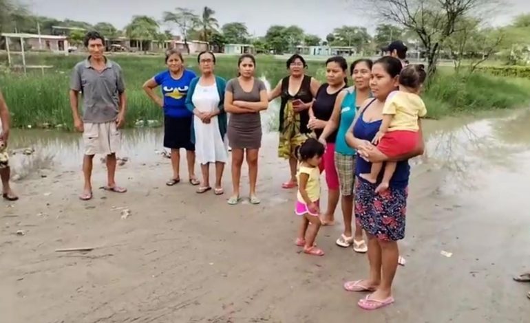 Piura: moradores del Sector 10 de Nueva Esperanza piden evacuar aguas pluviales